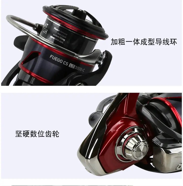 2021 NEW Daiwa Fuego CS LT Spinning Fishing Reel  Baitcasting Reel 6+1BB Max Drag 12KG Spinning Wheel EcoCampers