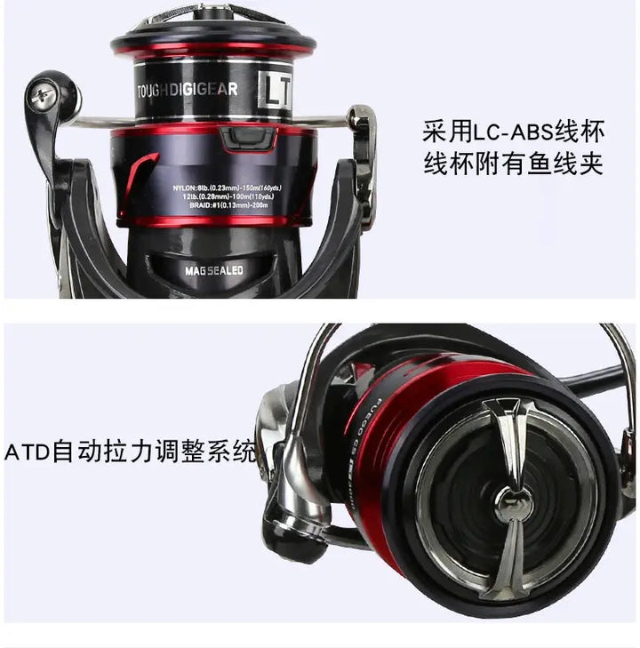 2021 NEW Daiwa Fuego CS LT Spinning Fishing Reel  Baitcasting Reel 6+1BB Max Drag 12KG Spinning Wheel EcoCampers