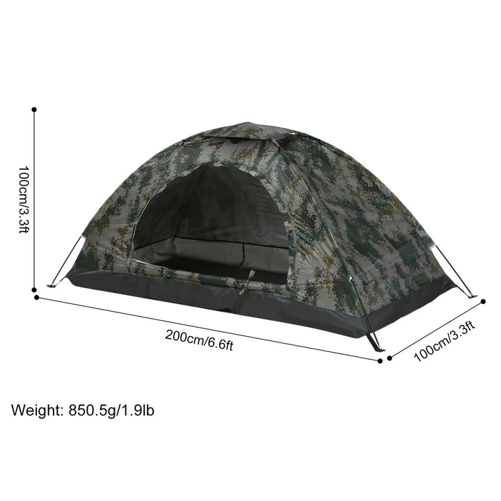 Tomshoo 1/2 Person Ultralight Camping Tent Single Layer Portable Hiking Tent Anti-UV Coating UPF 30+ for Outdoor Beach Fishing EcoCampers