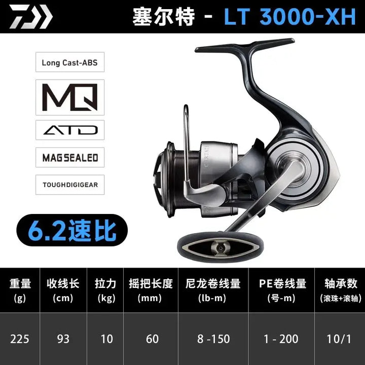 2024 NEW Original DAIWA CERTATE 4.9:1/5.1:1/5.2:1/6.2:1 Max Drag 12kg 12+1BB Saltwater Spinning Fishing Reel Made In Japan EcoCampers