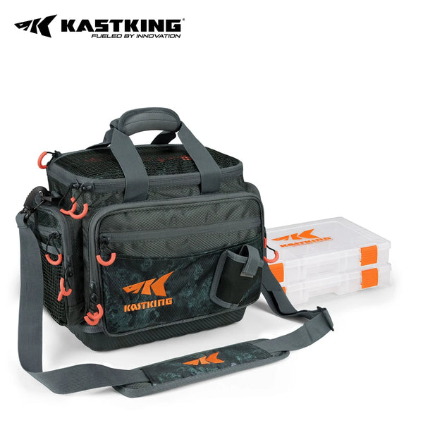 KastKing Fishing Bag Large Capacity Multifunctional Lure Fishing Tackle Pack Outdoor Waist Bags Fishing Boxes With 2 Bait Boxes