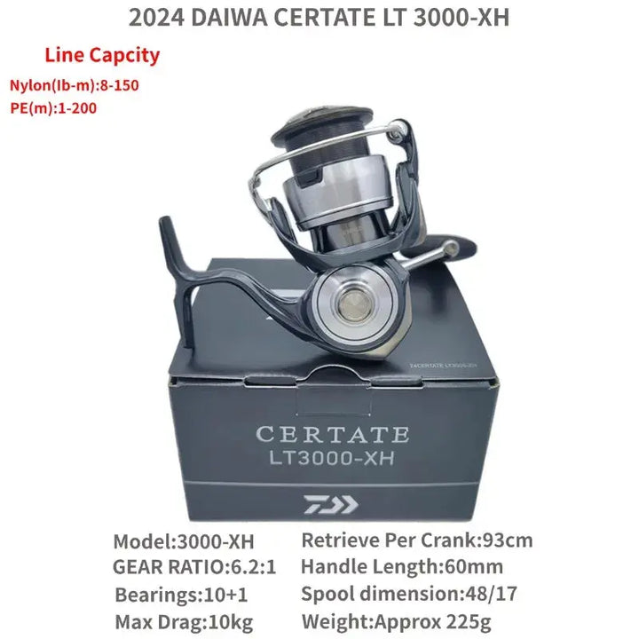 The 2024 Daiwa CERTATE FC LT 2000S-H 2000S-P 2500S 2500S-XH 2500S-DH CERTATE LT 2500 3000 4000-CXH 5000  Spinning Fishing Reels EcoCampers