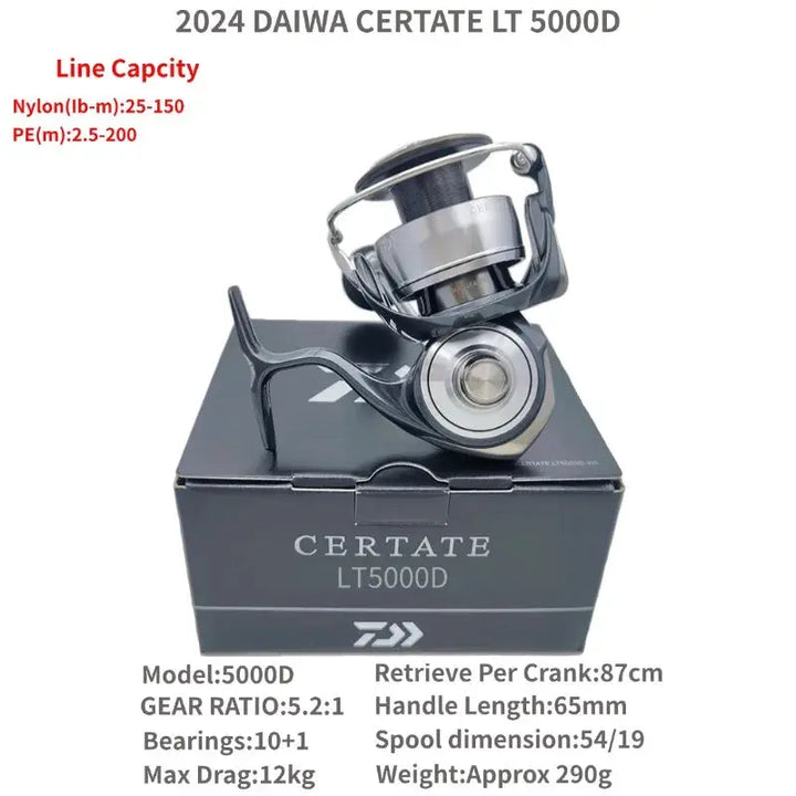 The 2024 Daiwa CERTATE FC LT 2000S-H 2000S-P 2500S 2500S-XH 2500S-DH CERTATE LT 2500 3000 4000-CXH 5000  Spinning Fishing Reels EcoCampers