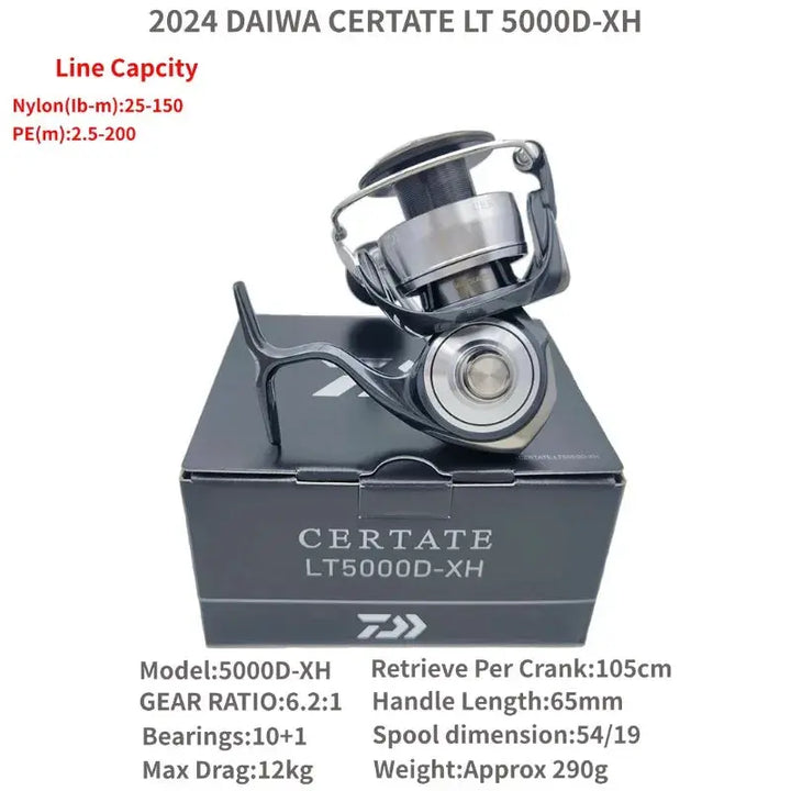 The 2024 Daiwa CERTATE FC LT 2000S-H 2000S-P 2500S 2500S-XH 2500S-DH CERTATE LT 2500 3000 4000-CXH 5000  Spinning Fishing Reels EcoCampers