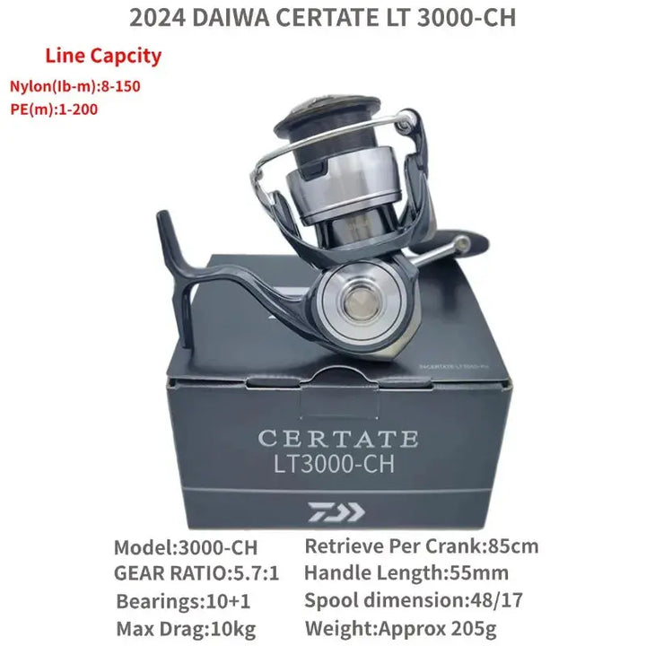 The 2024 Daiwa CERTATE FC LT 2000S-H 2000S-P 2500S 2500S-XH 2500S-DH CERTATE LT 2500 3000 4000-CXH 5000  Spinning Fishing Reels EcoCampers