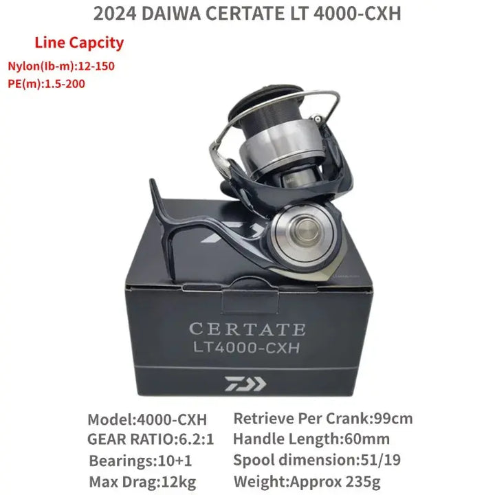 The 2024 Daiwa CERTATE FC LT 2000S-H 2000S-P 2500S 2500S-XH 2500S-DH CERTATE LT 2500 3000 4000-CXH 5000  Spinning Fishing Reels EcoCampers