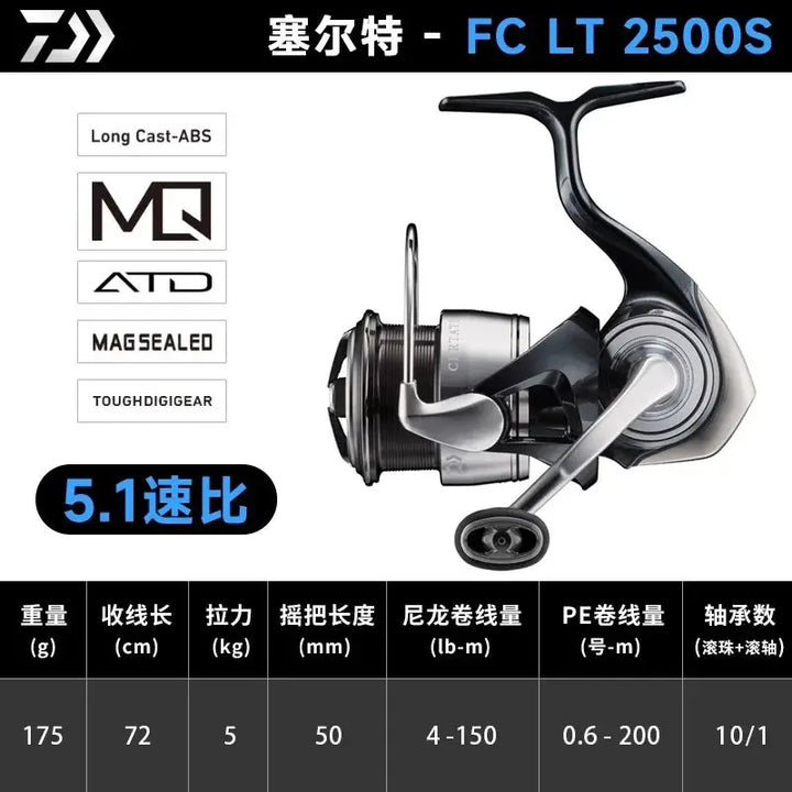 2024 NEW Original DAIWA CERTATE 4.9:1/5.1:1/5.2:1/6.2:1 Max Drag 12kg 12+1BB Saltwater Spinning Fishing Reel Made In Japan EcoCampers