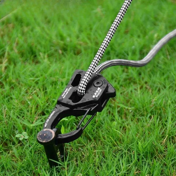 Tent Rope Tensioner Aluminum Alloy Rustproof Strong Load-bearing Lightweight Portable Tent Cord Adjuster Tent Accessories EcoCampers