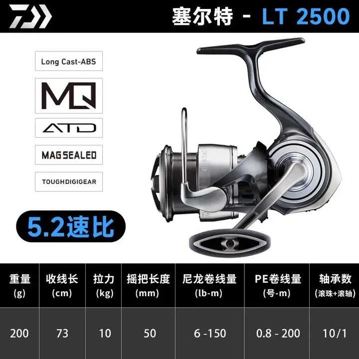 2024 NEW Original DAIWA CERTATE 4.9:1/5.1:1/5.2:1/6.2:1 Max Drag 12kg 12+1BB Saltwater Spinning Fishing Reel Made In Japan EcoCampers