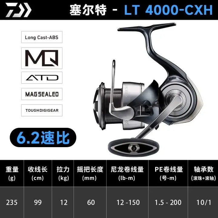 2024 NEW Original DAIWA CERTATE 4.9:1/5.1:1/5.2:1/6.2:1 Max Drag 12kg 12+1BB Saltwater Spinning Fishing Reel Made In Japan EcoCampers