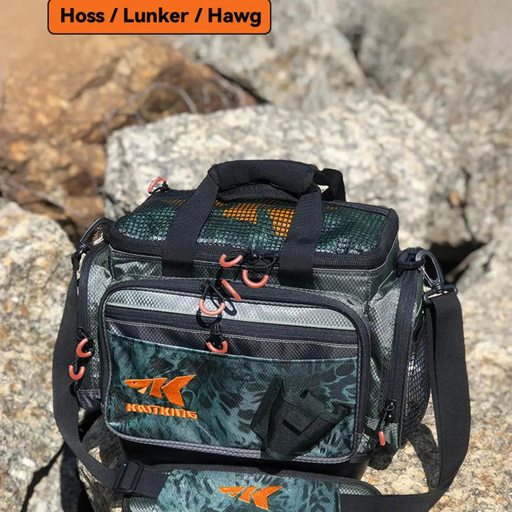 KastKing Fishing Bag Large Capacity Multifunctional Lure Fishing Tackle Pack Outdoor Waist Bags Fishing Boxes With 2 Bait Boxes EcoCampers