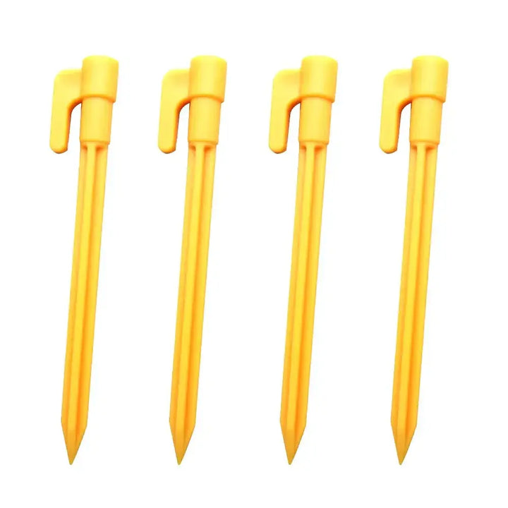 outdoor Camping Tent Nails Sand Ground Triangular Stake Ground Awning Camping Tools Plastic Tent Pegs Nail EcoCampers