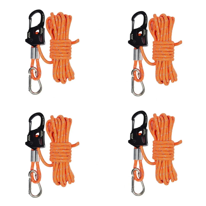 Camping Accessories Durable Aluminum Alloy Tent Rope Tensioner For Strong Load-bearing Lightweight Portable Cord Adjustment EcoCampers