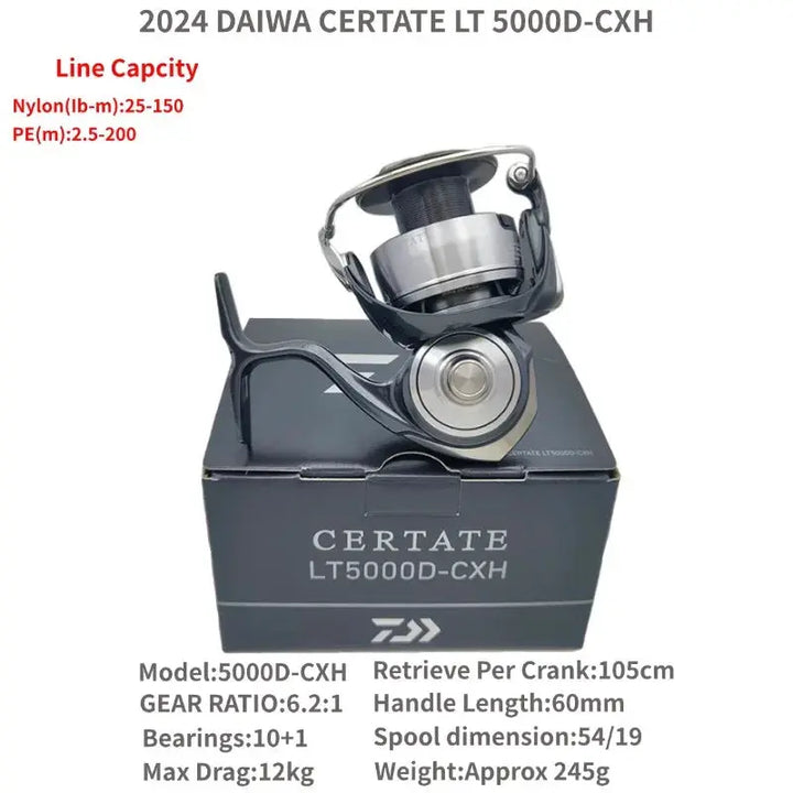 The 2024 Daiwa CERTATE FC LT 2000S-H 2000S-P 2500S 2500S-XH 2500S-DH CERTATE LT 2500 3000 4000-CXH 5000  Spinning Fishing Reels EcoCampers