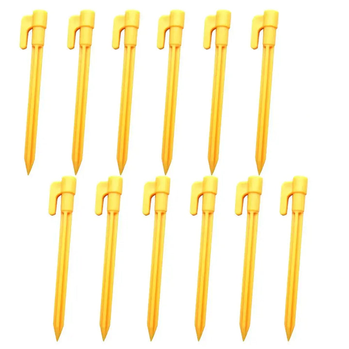 outdoor Camping Tent Nails Sand Ground Triangular Stake Ground Awning Camping Tools Plastic Tent Pegs Nail EcoCampers