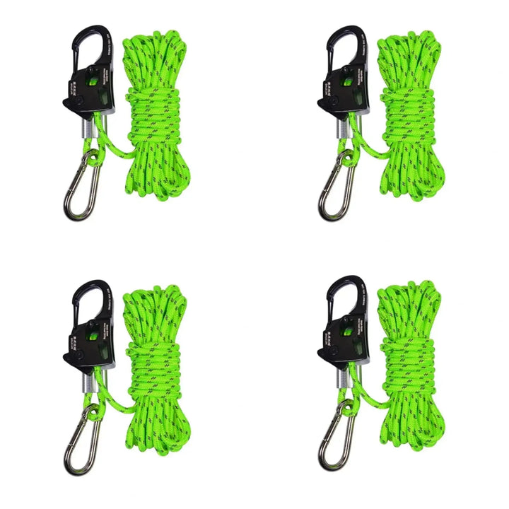 Camping Accessories Durable Aluminum Alloy Tent Rope Tensioner For Strong Load-bearing Lightweight Portable Cord Adjustment EcoCampers