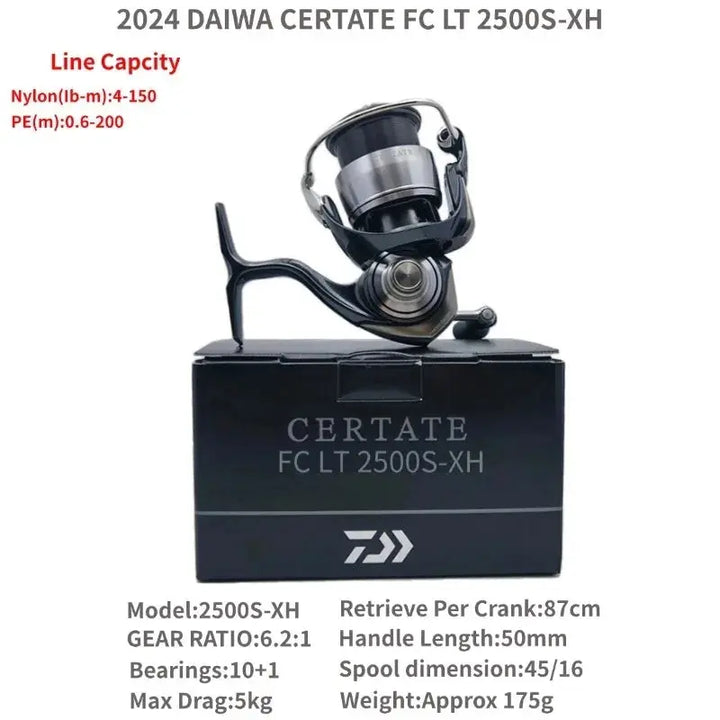 The 2024 Daiwa CERTATE FC LT 2000S-H 2000S-P 2500S 2500S-XH 2500S-DH CERTATE LT 2500 3000 4000-CXH 5000  Spinning Fishing Reels EcoCampers