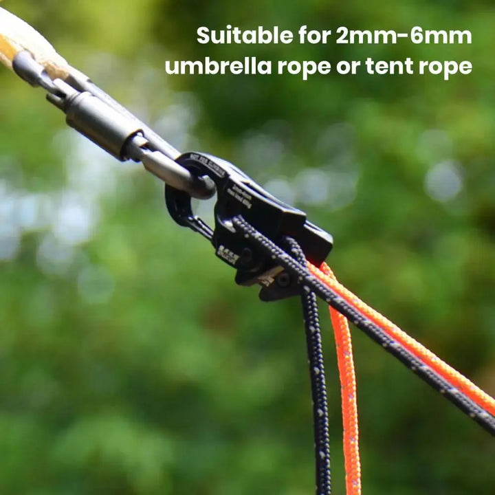 Camping Accessories Durable Aluminum Alloy Tent Rope Tensioner For Strong Load-bearing Lightweight Portable Cord Adjustment EcoCampers