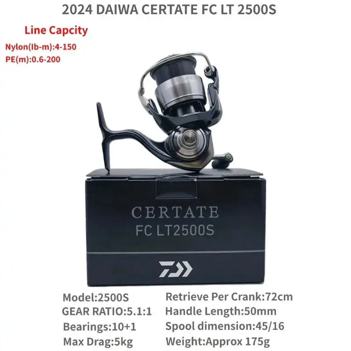 The 2024 Daiwa CERTATE FC LT 2000S-H 2000S-P 2500S 2500S-XH 2500S-DH CERTATE LT 2500 3000 4000-CXH 5000  Spinning Fishing Reels EcoCampers