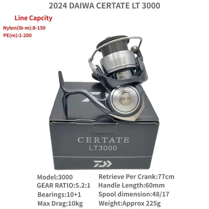 The 2024 Daiwa CERTATE FC LT 2000S-H 2000S-P 2500S 2500S-XH 2500S-DH CERTATE LT 2500 3000 4000-CXH 5000  Spinning Fishing Reels EcoCampers