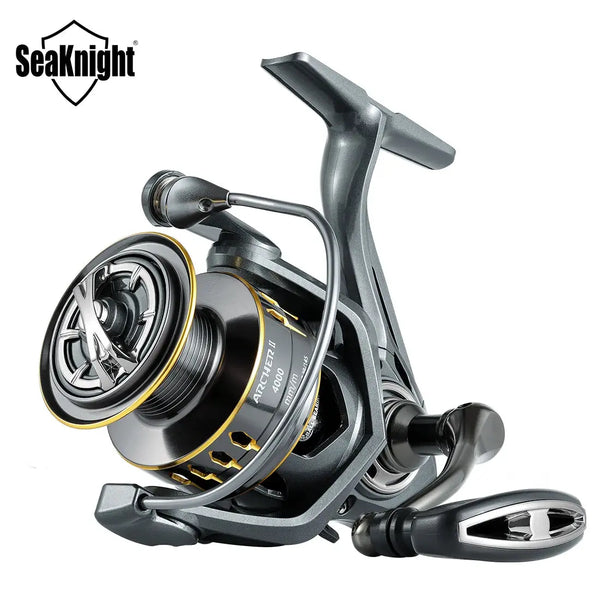 SeaKnight Brand ARCHER2 Series Fishing Reel 5.2:1 4.9:1 MAX Drag Power 28lbs Aluminum Spool Fish Alarm Spinning Reel 2000-6000