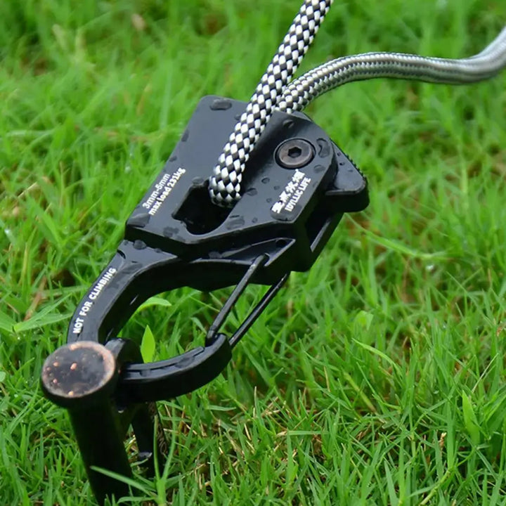 Tent Rope Tensioner Aluminum Alloy Camping Tent Cord Adjuster Portable Quick Fix Buckle Cord Tensioner Tent Accessories EcoCampers